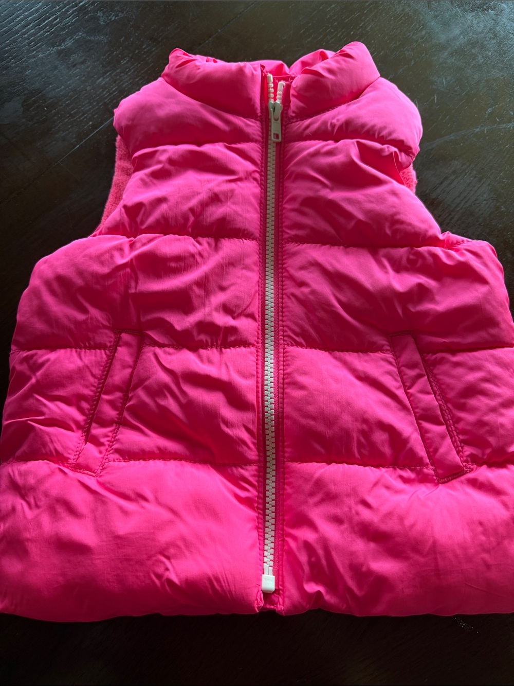 Old Navy Bright Pink Puffer Vest for Kids